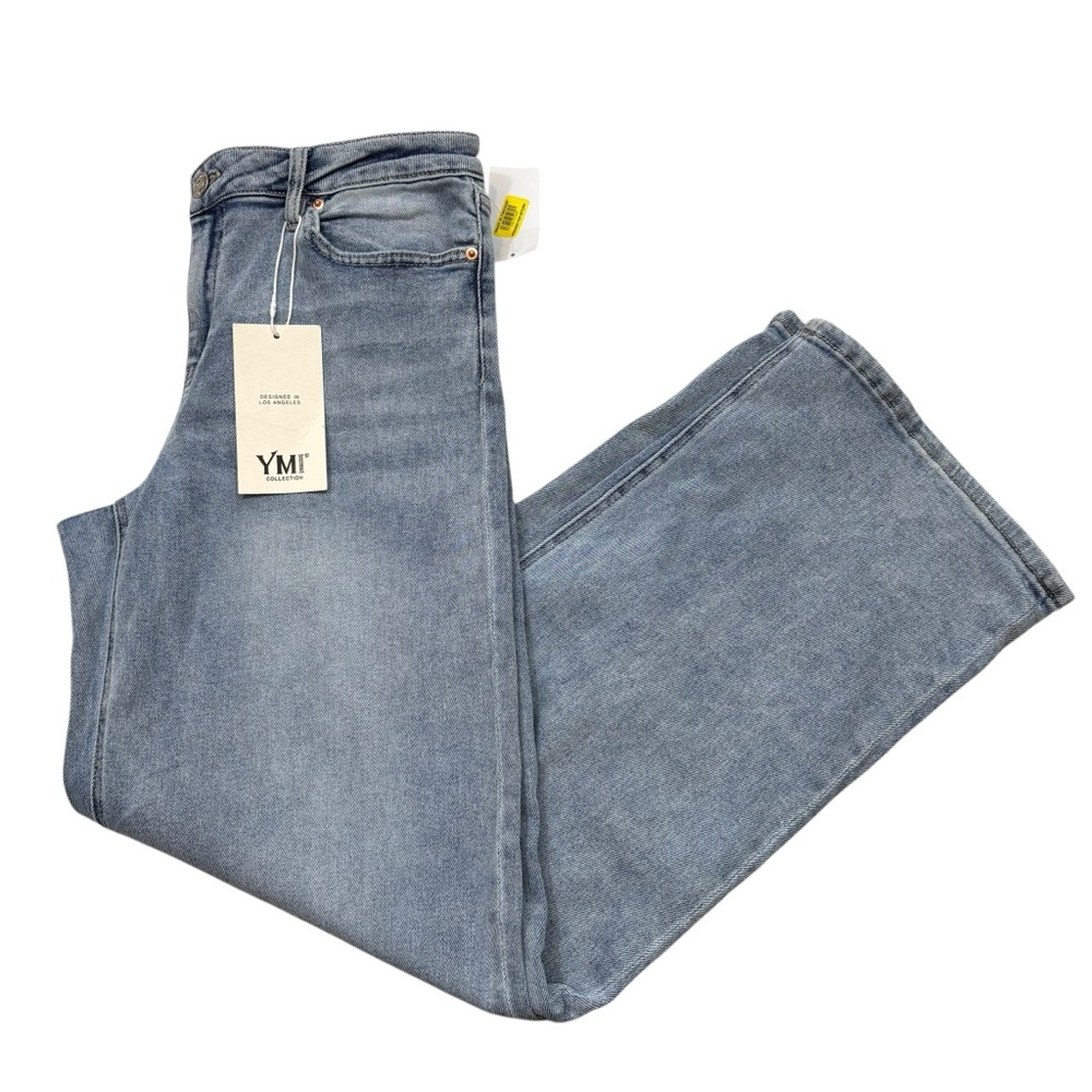 Brand new with Tags Ladies YMI Wide Leg Medium Wash High Rise Jeans Size 11/30